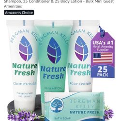 100 Piece Hotel Toiletries Bundle - Shampoo and Conditioner 