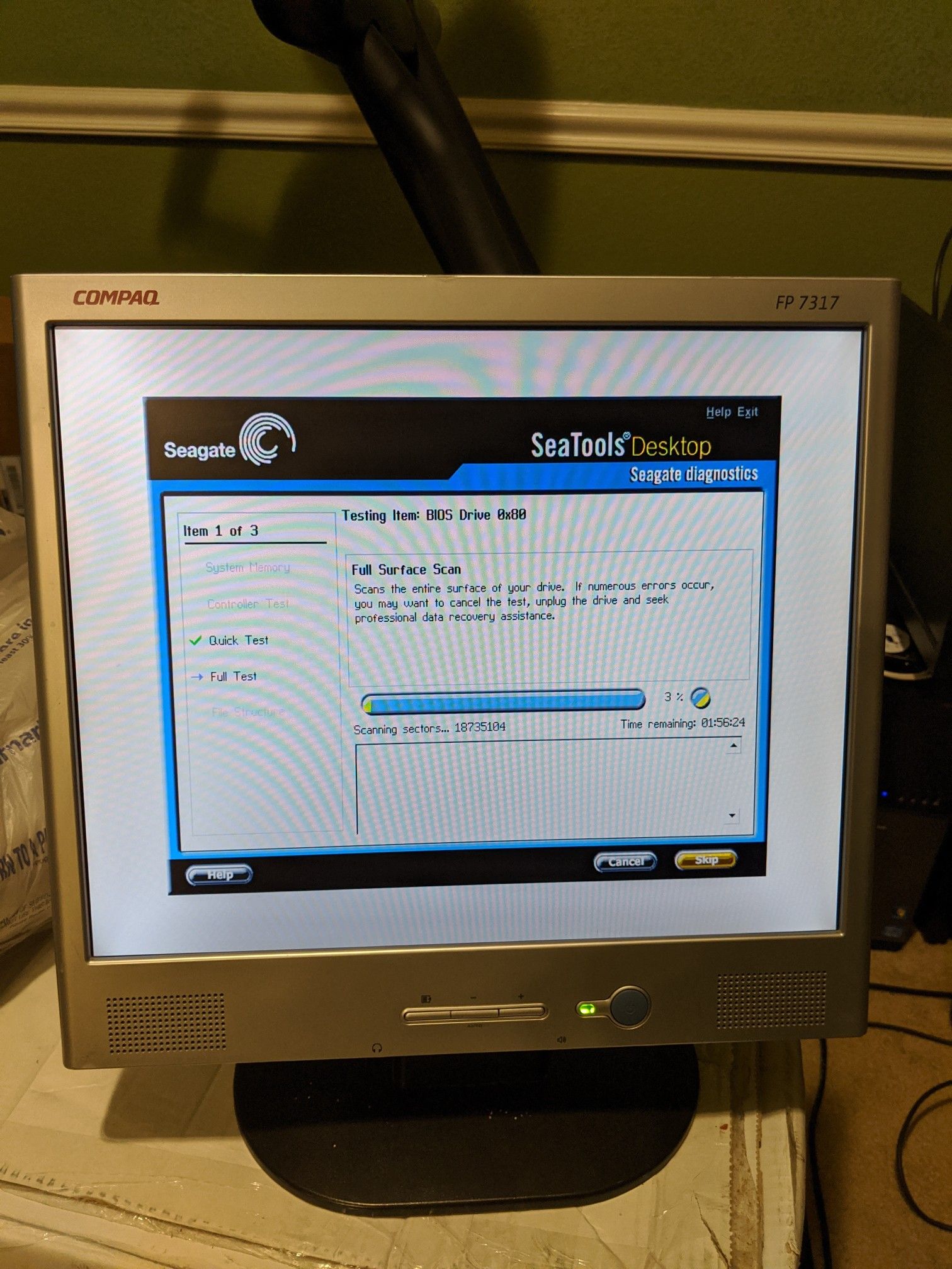 Compaq FP7317 LCD 17" Monitor Desktop Computer PC