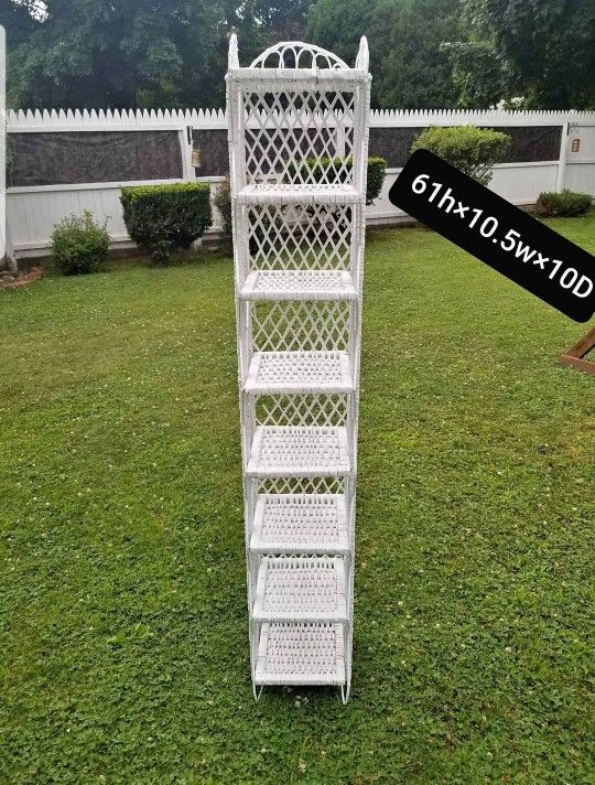 White wicker storage