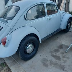 Classic 1972 Vw Bug Flat Windshield Factory Sunroof Works good 