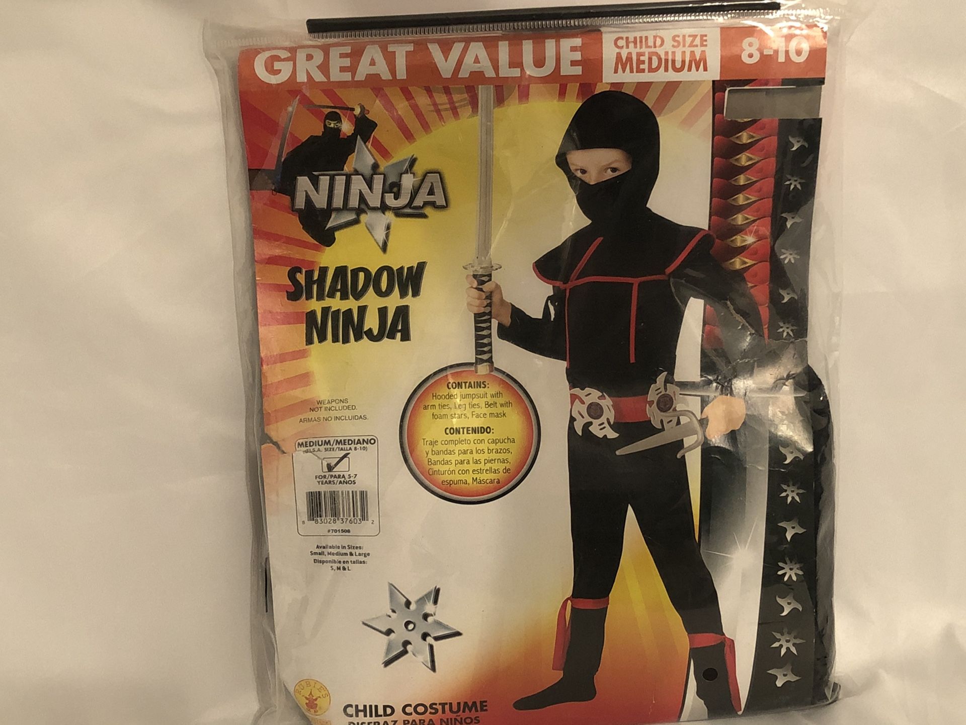 Shadow Ninja kids costume