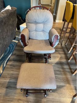 Rocking Chair with Foot Stool