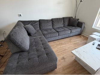 Charcoal Gray Sectional Sofa / couch