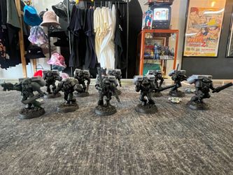 Warhammer 40k 10 Assault Marines w/magnetized jumpacks oop