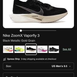 Nike ZoomX Vaporfly 3 Running Shoes