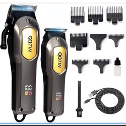 Hair Clippers for Men Professional, 7500RPM Cordless Clippers and Trimmers Set with Long Battery Life, USB-C Rechargeable Electric Hair Cutting Kit fo