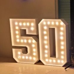 Marquee Numbers Party Prop 4ft