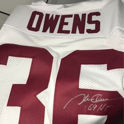 Jonathan Owens Signed Jersey Inscribed "69 H.T." 