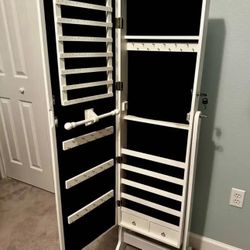 White Jewelry Armoire 