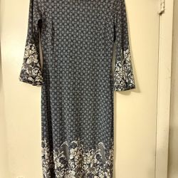 Glamour Dress Patterned Fabric Midi Dress