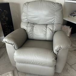 La-Z-Boy Rocking swivel Recliner in Gray Leather