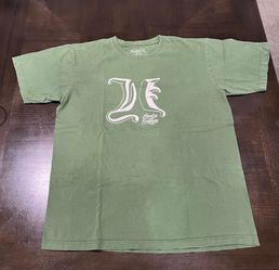 Hurley Men's M Green Cotton Knit Crew Neck Short Sleeve Graphic Logo T-Shirt