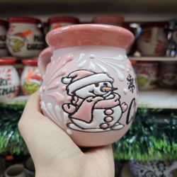 Pink/Pink Snowman-Merry Christmas 🩷☃️☕️