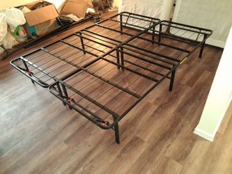 Nice Strong and Sturdy Queen-size Black Metal Platform Bed Frame