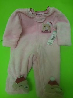 Baby's first Christmas footie PJs brand new still with tags 0 to 3 months
