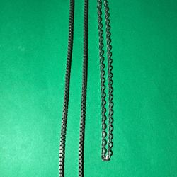 Sterling Silver Chain. 2 pcs