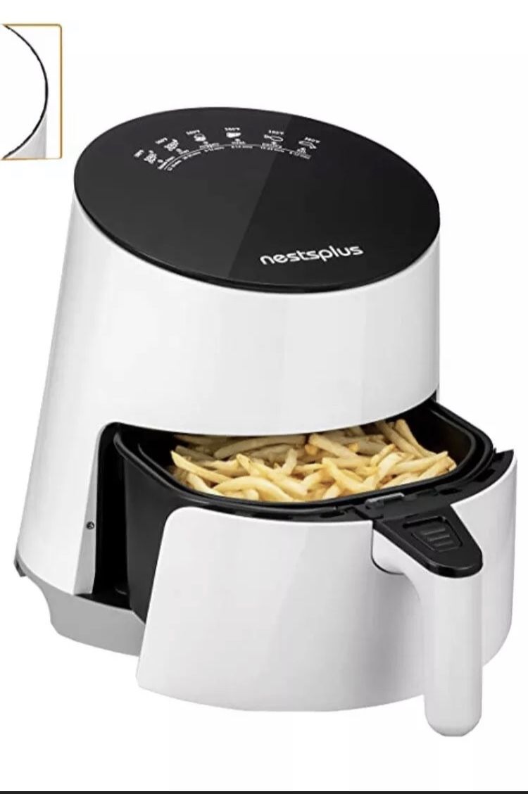 Nestsplus Air Fryer, 3.7QT Oilless Electric Hot AirFryer with Full Touch Screen