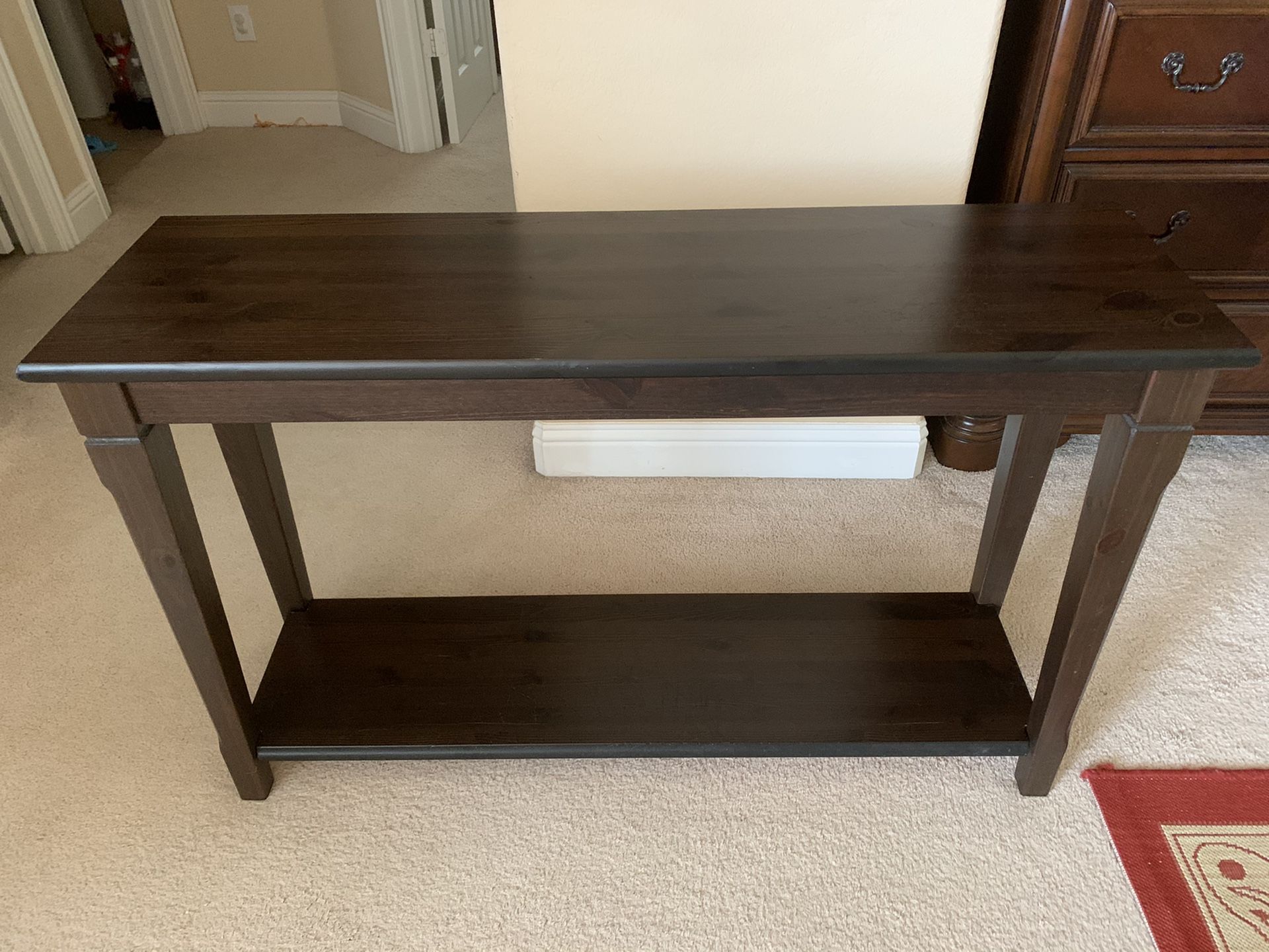 IKEA console table (solid wood)