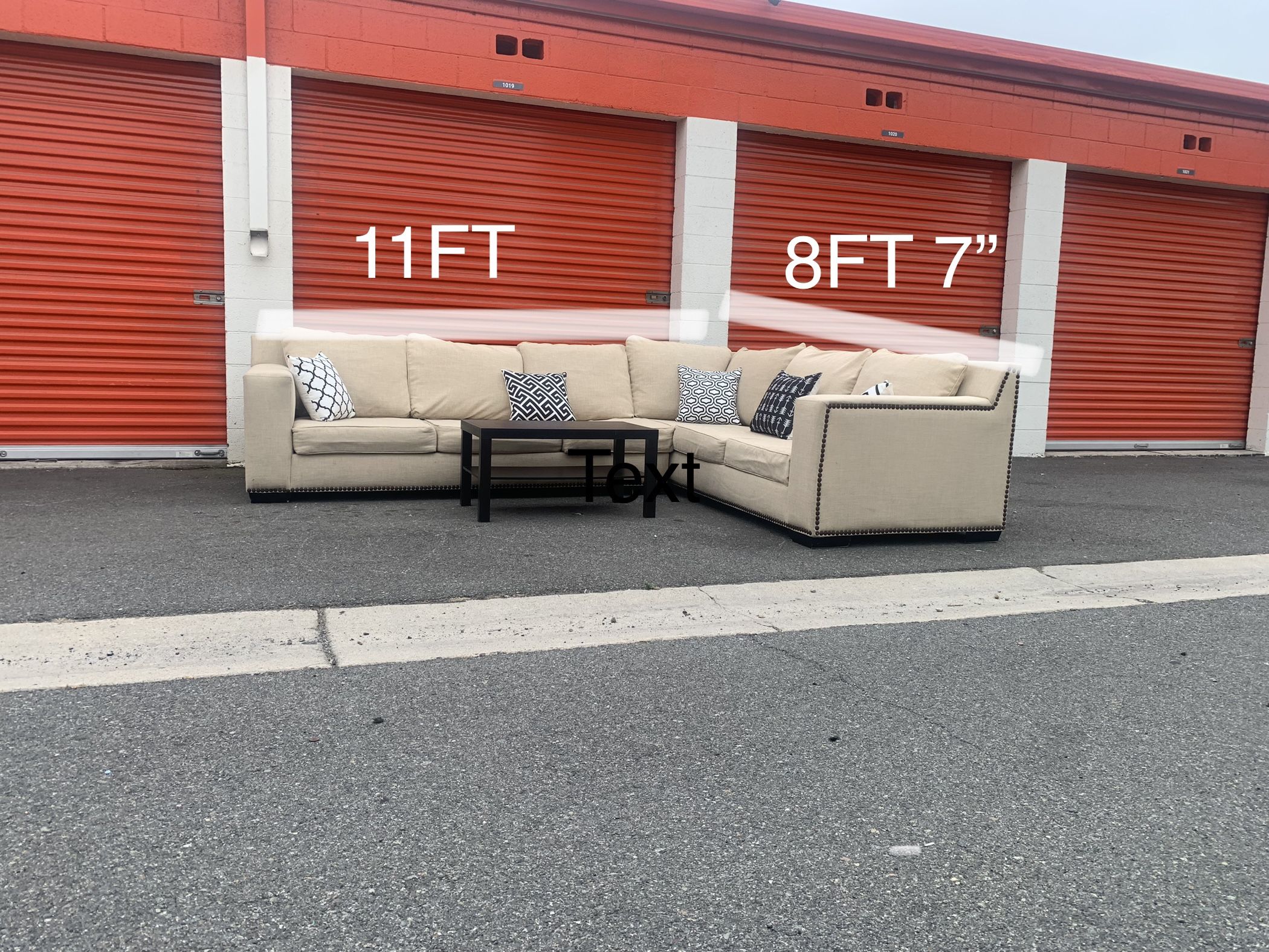 Beige Sectional Couch
