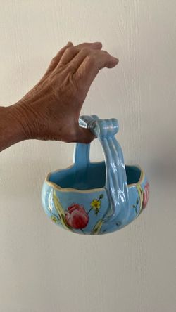 Cute ceramic basket