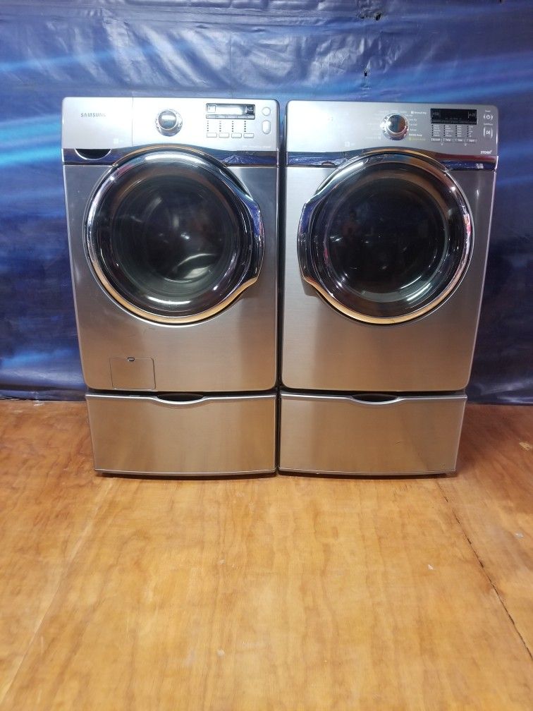 Samsung Stainless Steel Washer And Gas Dryer Free Delivery And Installation With A 90 Day Warranty