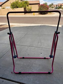 Pink gymnastics bars