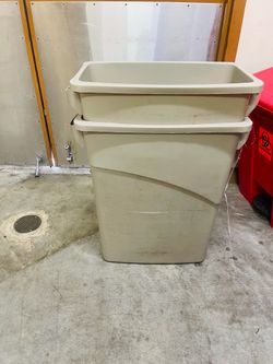 Trashcans small and large