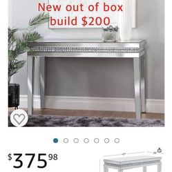 New Out Of Box Build Beautiful Table Entry/desk. /vanity $200