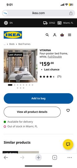 Canopy Full Bed Frame and Mattress