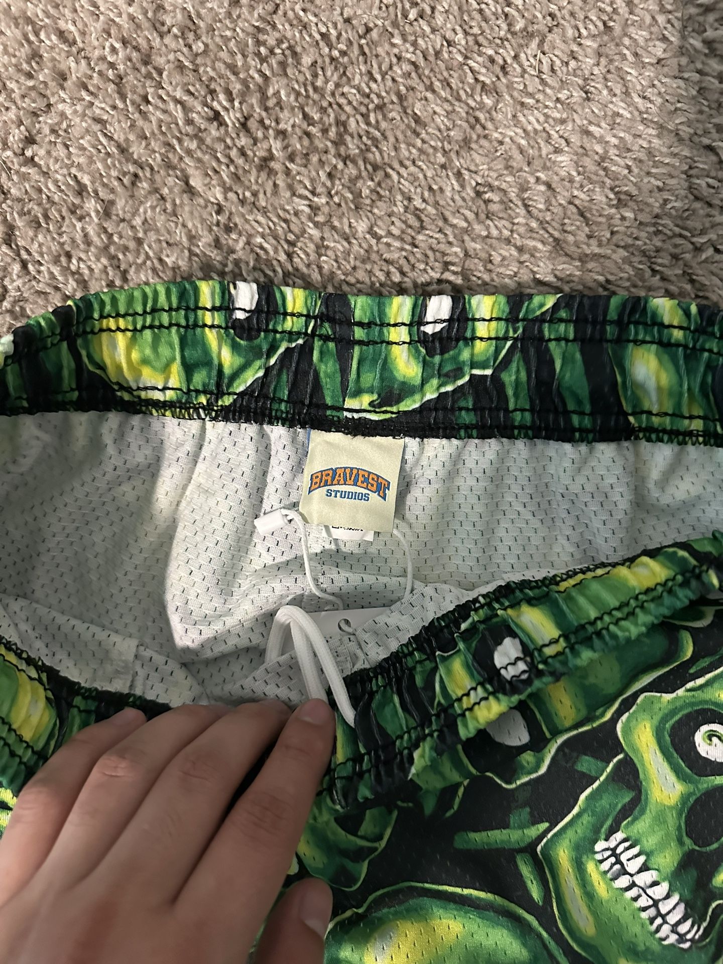 Bravest Studios Green Skull Shorts for Sale in Farmers Branch, TX 