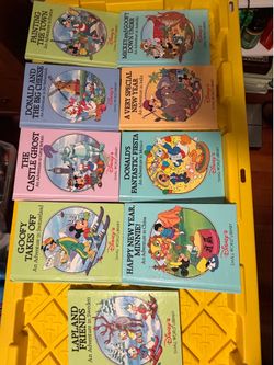 Vntg Disney Small World Library Adventures Around the World 9 My Hardcover Books