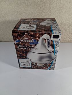 Hershey’s Kisses Dessert Fondue Set Complete w Candle Manual in Box