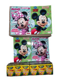 Lot Of 36 Mickey & Mini Mouse Coloring Books