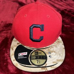 Cleveland Indians CLE MLB Authentic New Era 59FIFTY Fitted Cap red  w/Camouflage for Sale in Oakland, CA - OfferUp