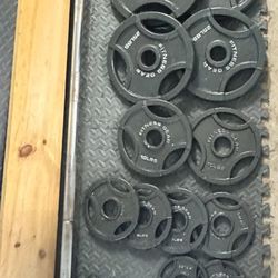 300 lb Olympic Weight Set with Bar