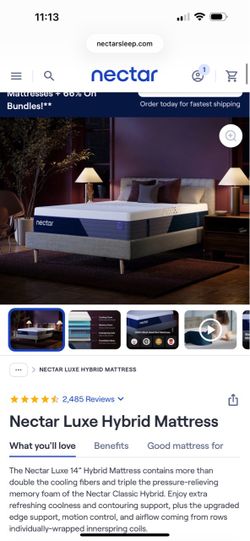 Queen Mattress - Nextar luxe hybrid