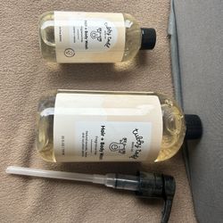 TUBBY TODD Hair + Body Wash Baby Shampoo and Body Wash, 2 Pack, 8.5oz & 25oz