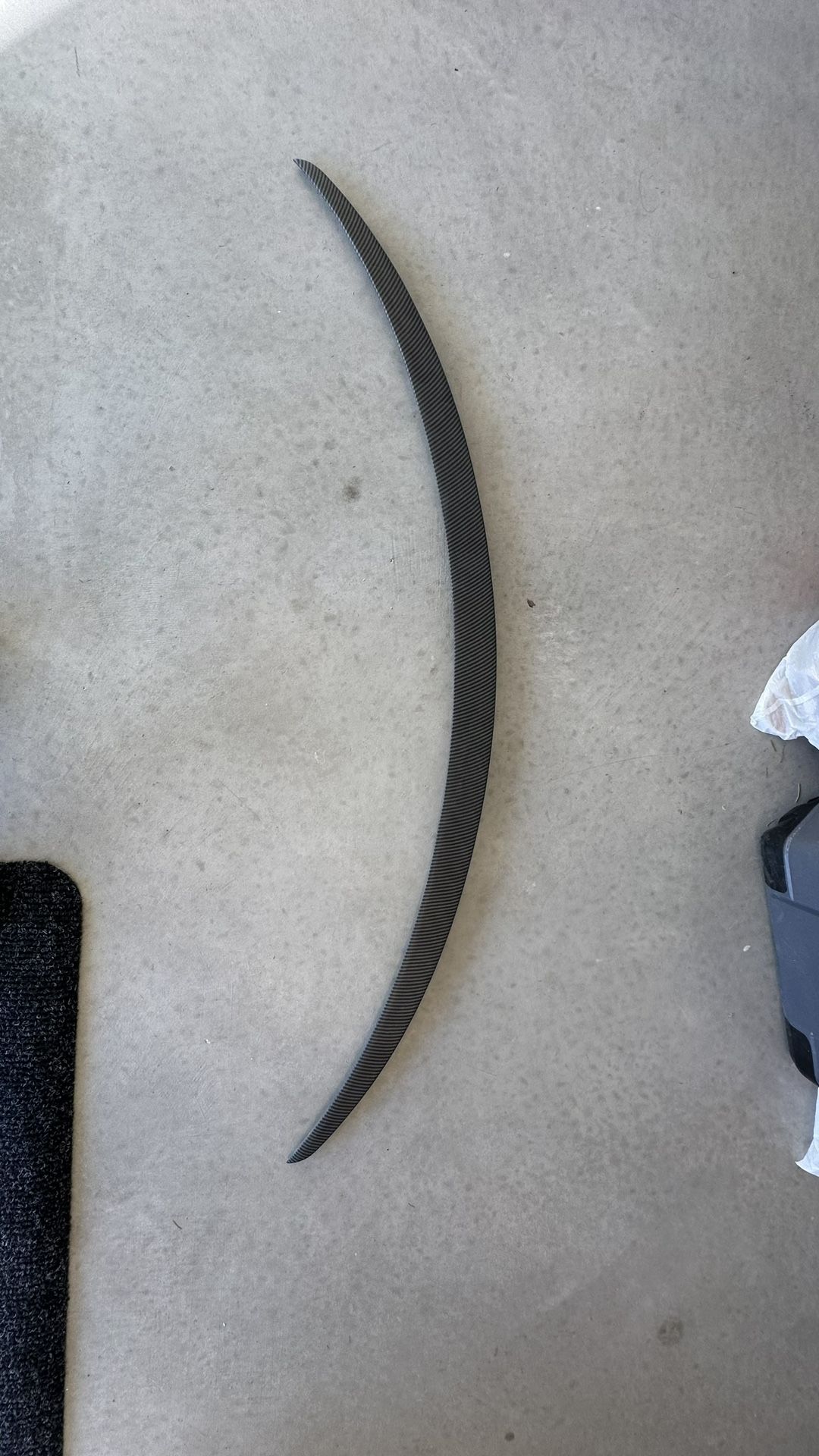 Tesla Model Y Matte Carbon Fiber Spoiler