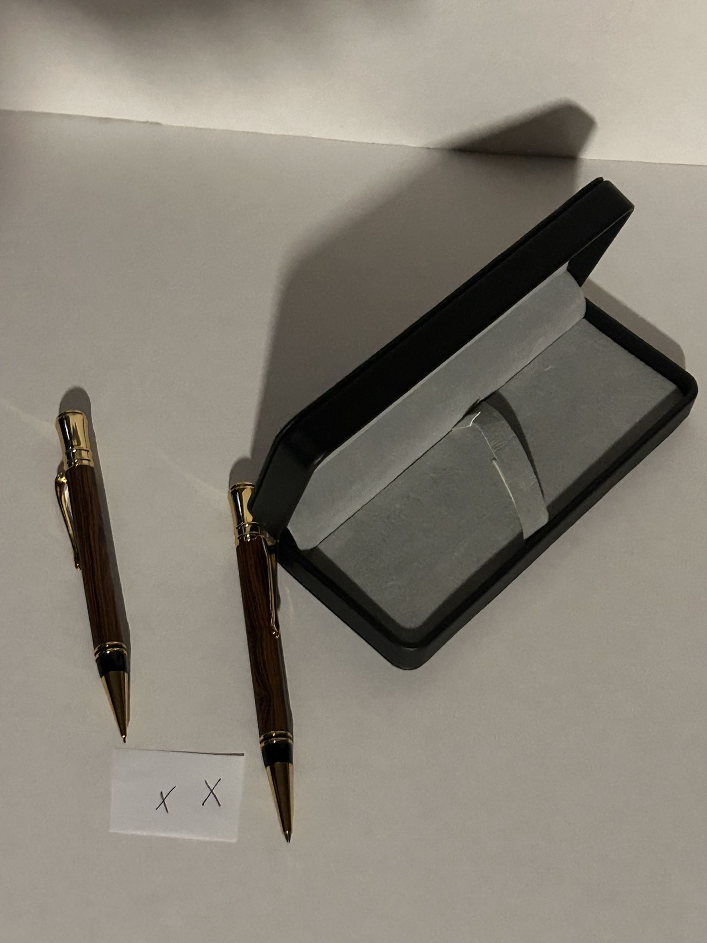 Handmade Wooden Pen And Pencil Set Gift,dads, Grads, Birthdays 