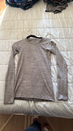 Nike Long Sleeve Striped Athletic Top