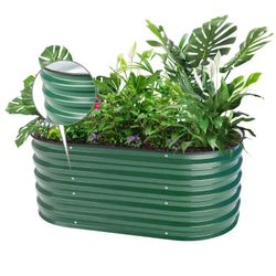17" Tall 3.5x2 Knee-High Corrugated Raised Garden Bed (2 in 1)