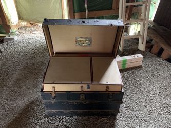 Antique steamer trunk