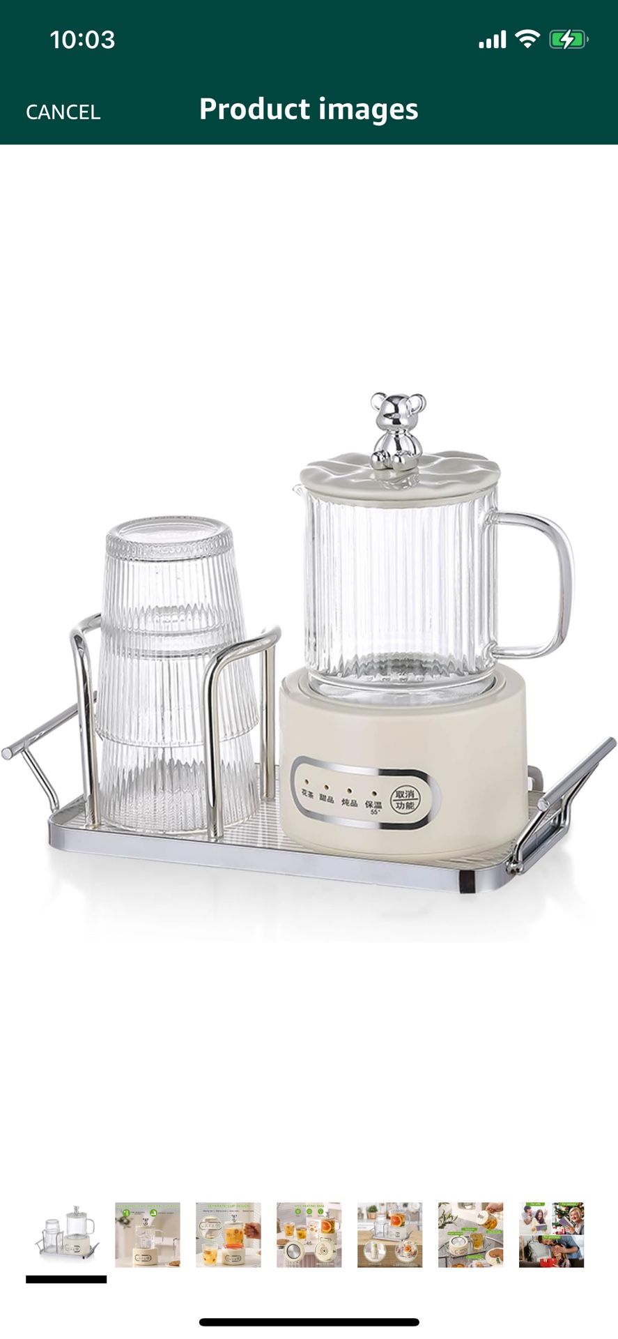 GGNKT Suitable Electric Kettle for Home and Office, Small Electric Tea Kettle with Insulation, Milky White Healthy Kettle
