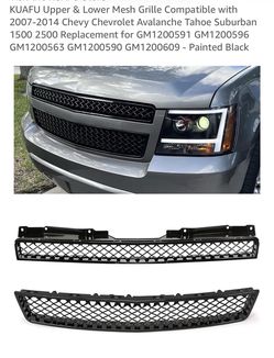 Chevy Tahoe Mesh Grille Black