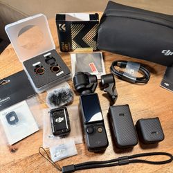 DJI Osmo Pocket 3 Gimbal 4K 10-bit camera with Mic 2 and many accessories, Creator combo