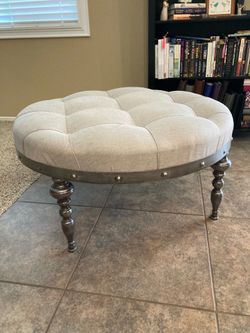 Ottoman upholstered Grey