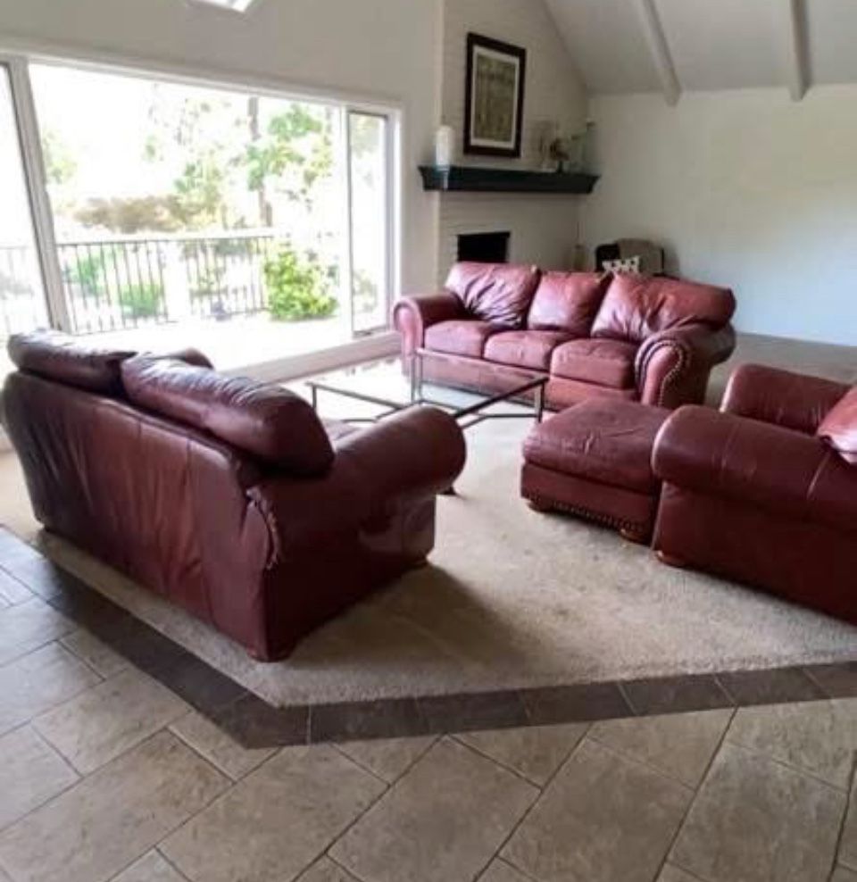 Leather Sofa Loveseat And chair