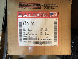 Baldor VM3158T 3HP Motor