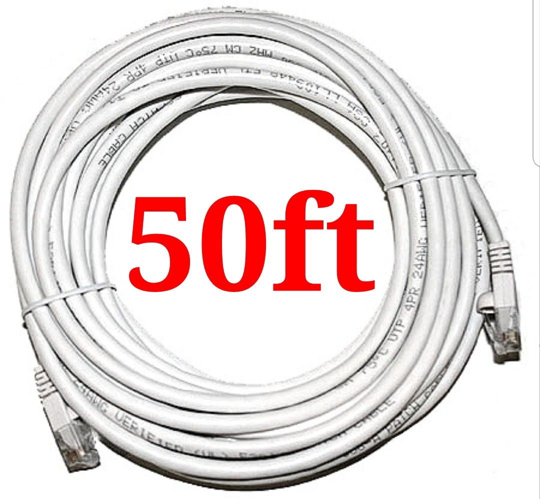 New 50ft cat6 ethernet network cable