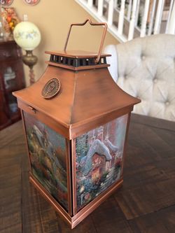 Thomas Kinkade Decorative Copper Lantern